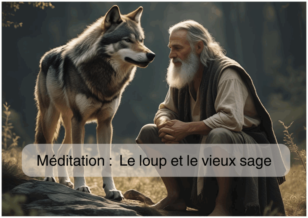 Le Loup et Le Vieux Sage